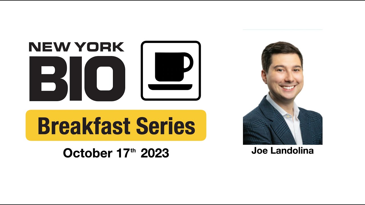 Joe Landolina on NewYorkBIOs Virtual Breakfast Series