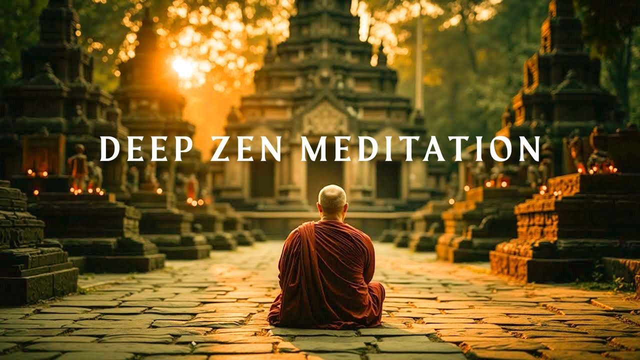 Глубокая дзен-медитационная музыка для прекращения чрезмерных размышлений и снятия тревоги 432 Гц