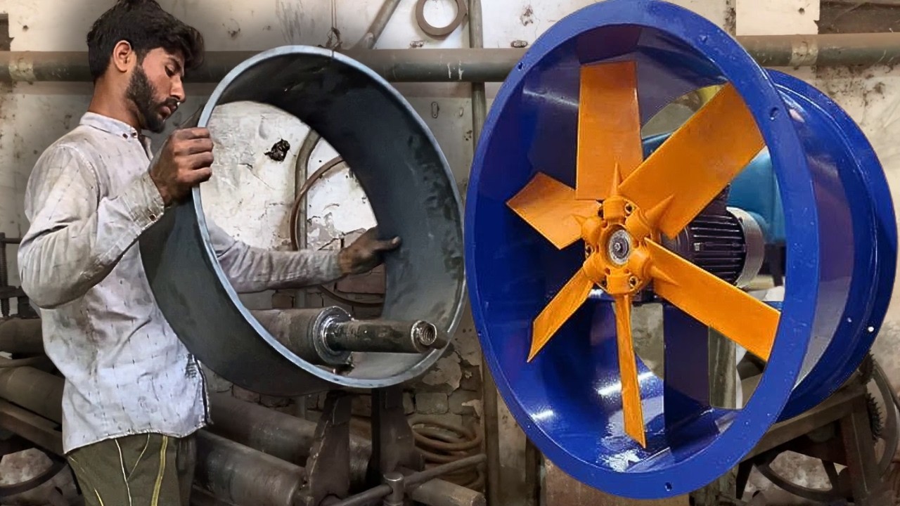 Amazing Manufacturing Process of Axial Flow Fan | Axial Ventilation Fan Metal Working Factory