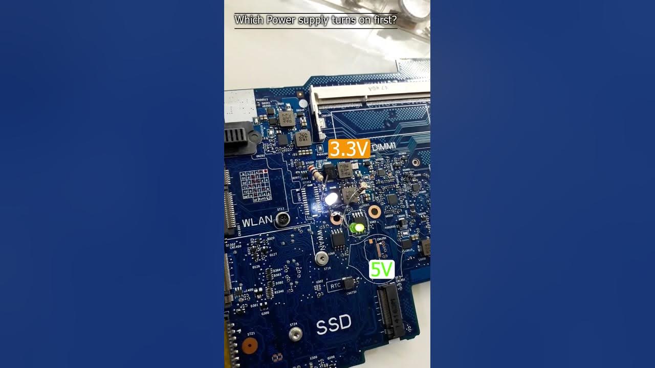 Can You Spot Which Laptop Motherboard Power Supply Turns on First