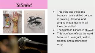 Unit 6: Discussion Board Five Words, Five Typefaces