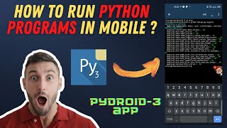 How to Run Python Turtle Programs on Phone | How to use Pydroid3 App |Run Python Programs on Android screenshot 4