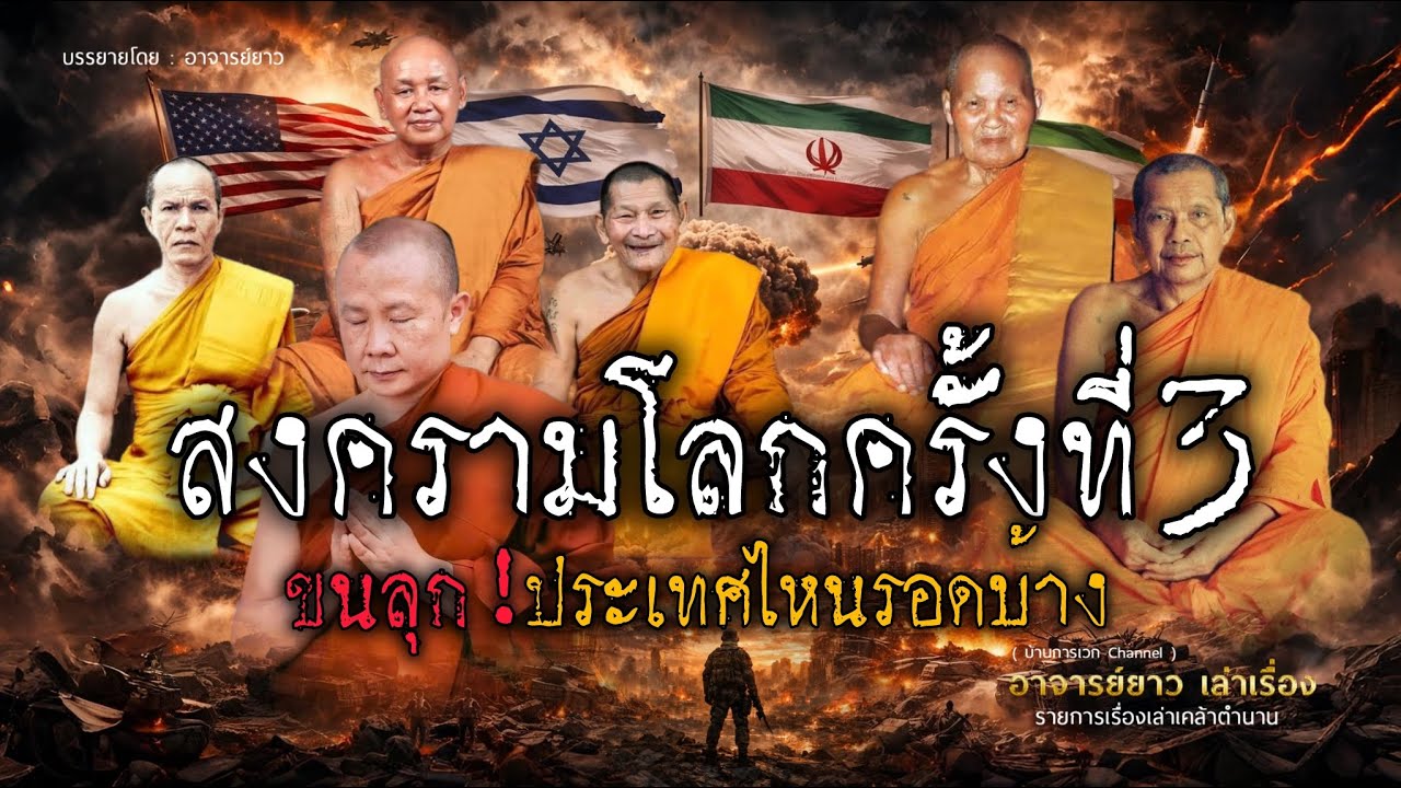 อาจารย์ยาว : ขนลุก!คำทำนายตรงกัน ฟัง!ประเทศไหนบ้างที่รอดพ้นจากภัยสงครามโลกครั้งที่ 3 