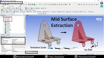 3D to 2D Conversion | Mid surface Extraction | Lesson 13 | Ansys Tutorial