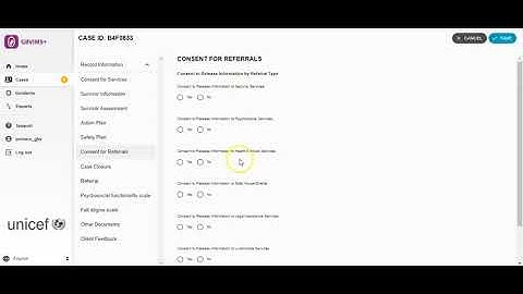 Consent for Referrals Form