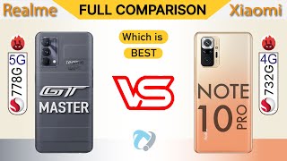 Realme Gt Master vs Xiaomi Redmi Note 10 Pro Full Comparison