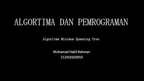 [Python] Algoritma Minimum Spanning Tree Graf Komplit