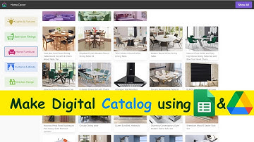 Build Dynamic Digital Catalog with Google Sheets and Drive #googlesheets #imagegallery