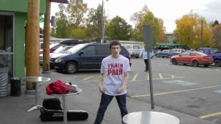 Break dancing at New Sagaya's City Market