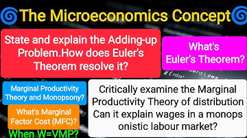 State and explain the Adding-up Problem.How does Euler