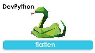 Python - flatten - spłaszczenie listy - pętla i rekurencja