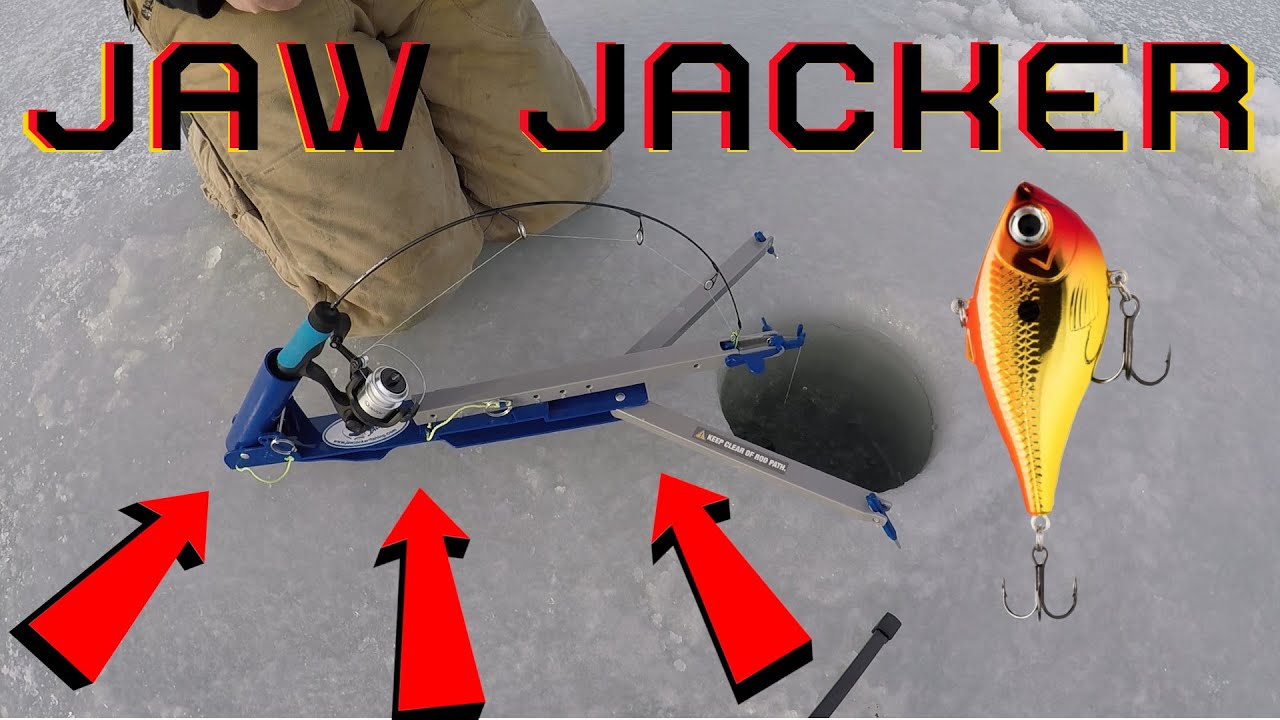 Ice Fishing Jaw Jacker / How To Use A Jaw Jacker / How To Set Up /  Automatic Hook Set 