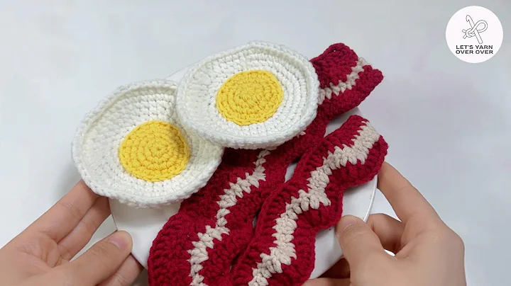Fun and Easy Crochet Bacon and Egg Play Food