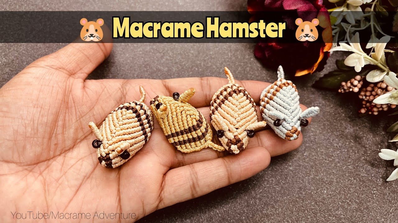 DIY Handmade Macrame Hamster 🐹