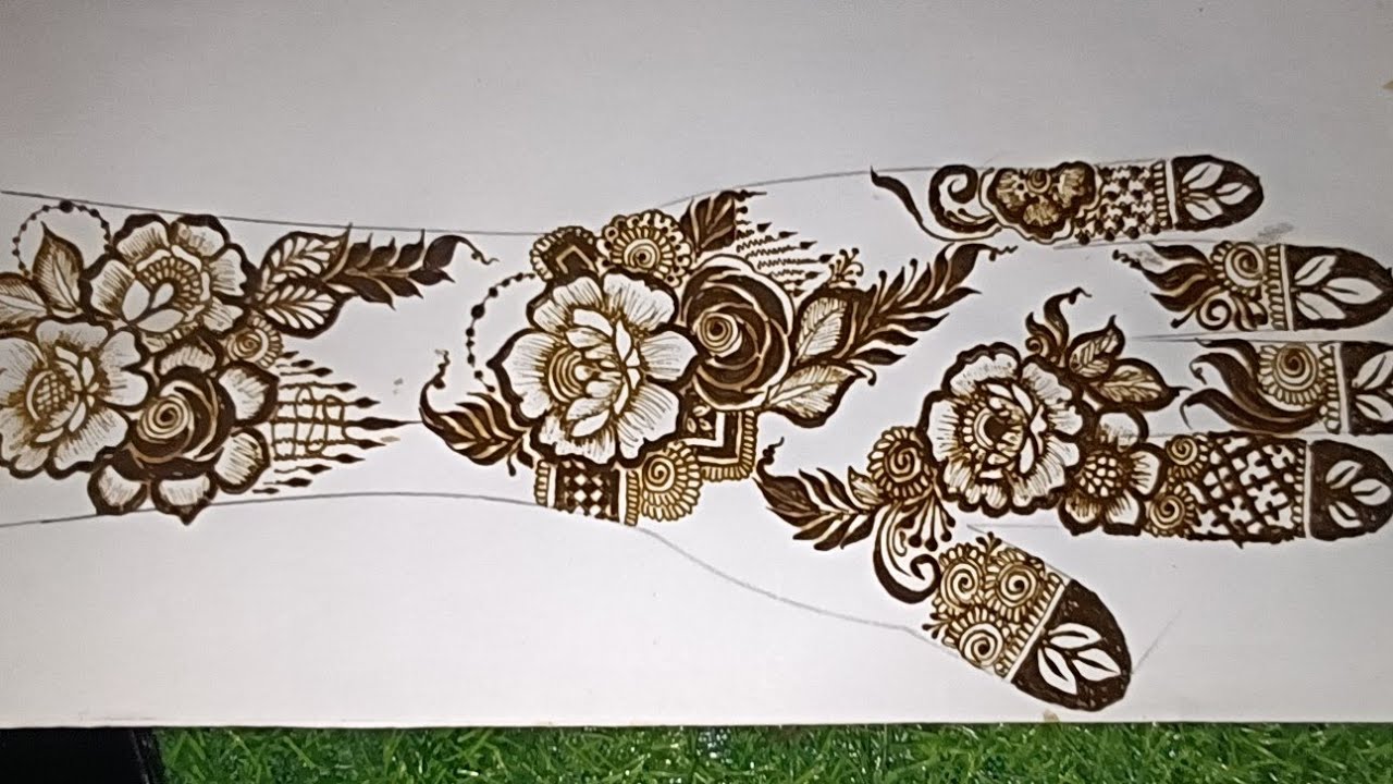 Elegant Floral Bridal Mehendi|Live Step by Step🌸Bridal Mehendi LIVE👑Full Hand Floral Design Tutorial