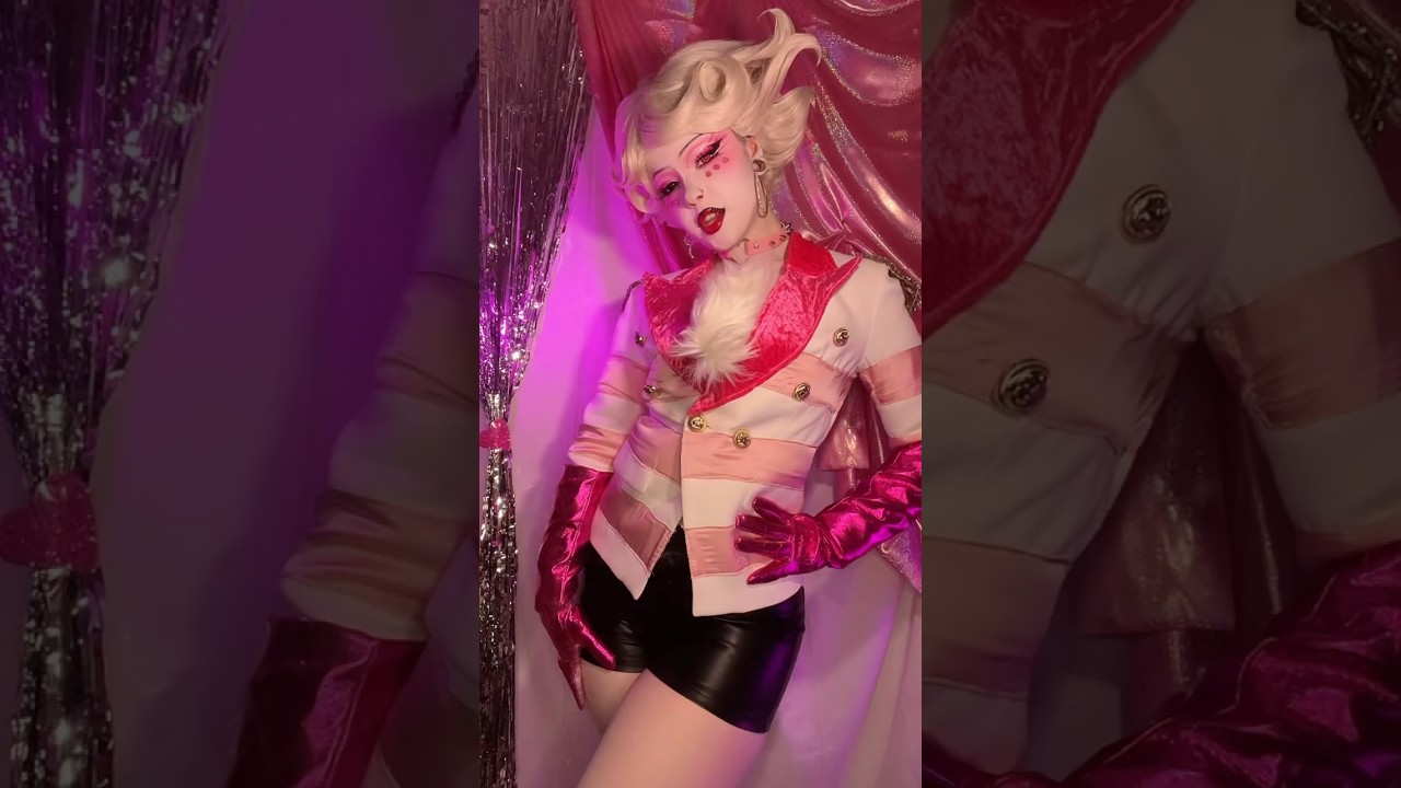 Angel Dust 💖 #makeup #cosplay #hazbinhotel #angeldust