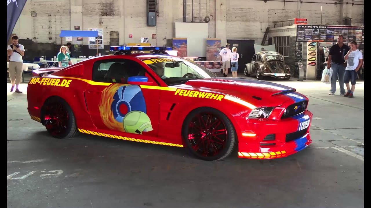 Ford Mustang Feuerwehr Auf Dem 50 Jahre Mustang Treffen Koln European Mustang Convention Youtube