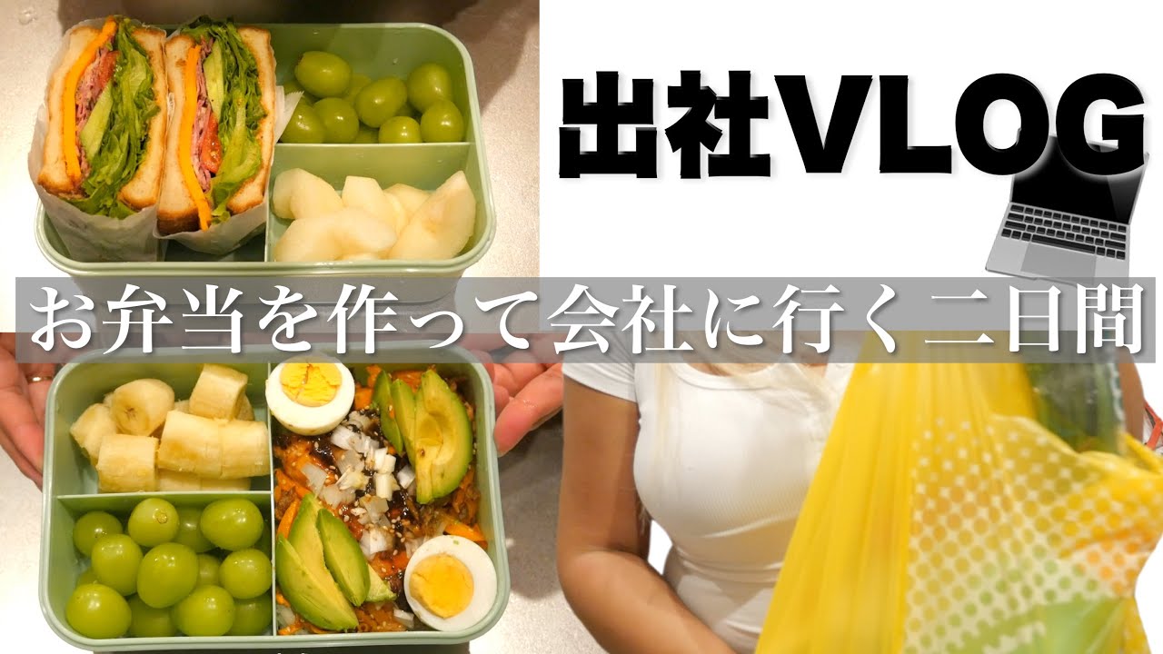 出社二日間のVlog📷お弁当🍙夜ご飯🍳ドンキ購入品🛍️COSRXイベント🖤