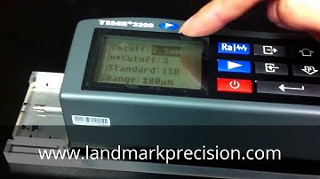 How to Calibrate TIME3200 TR200 Surface Roughness Tester Gauge Profilometer
