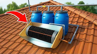 Very few people know this great invention! Endless source of hot water without electricity