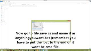 How to make an CMD virus prank using only notepad