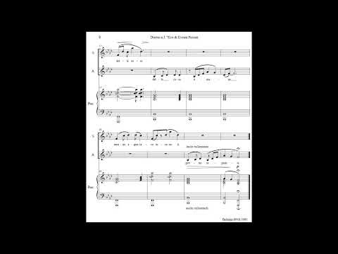 Video Luigi Chiarizia Two Duets / Lucia Vaccari, soprano / Federica Carnevale, mezzo-soprano