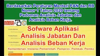 Software Analisis Jabatan & Beban Kerja Sesuai Permen PAN RB No. 1 Tahun 2020 | Pengembang Aplkasi screenshot 3