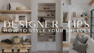 How To Style A Shelf Like An Interior Designer | THELIFESTYLEDCO
