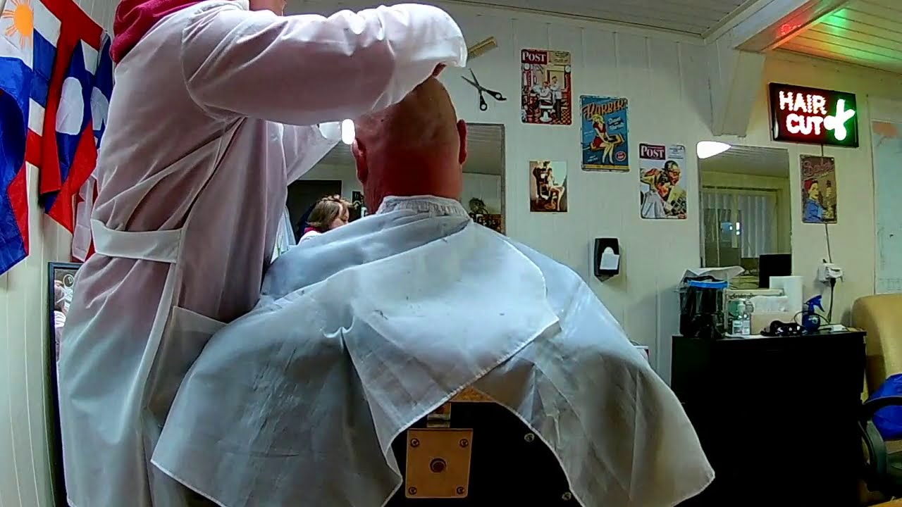 Headshave at the lady barber💈 YouTube