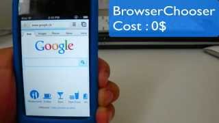 BrowserChooser - Simple Cydia Tweak that allows you to choose your default browser screenshot 2