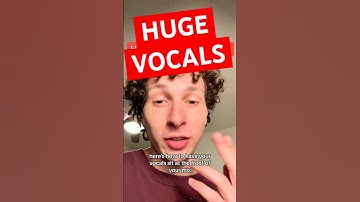 Using side chain compression to blend huge vocals with huge reverbs #producer #musicproduction