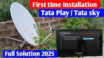Tata sky first time Installation settings | First time Installation tata sky