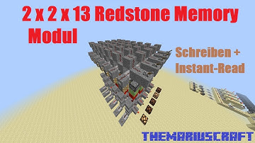 Redstone Memory Modul 2x2x13 - Erklärt und gezeigt