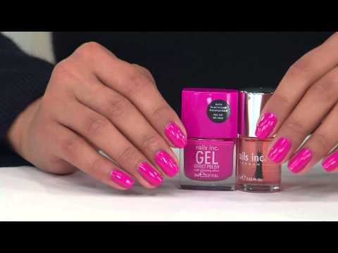 NOTD - Nails Inc Gel Effect: Mayfair & West End - Pink Petals
