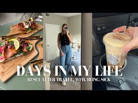 VLOG: reset after traveling, getting sick, WFH & hosting friends!