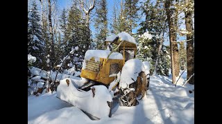 CANADIAN LOGGING Deep Snow.