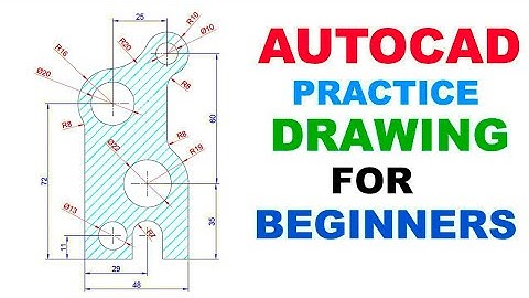 AUTOCAD 2D PRACTICE DRAWING FOR BEGINNERS IN HINDI | #THE_CAD_POINT