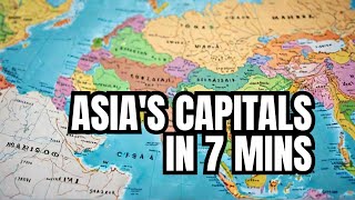 Learn Asia's Capitals FAST! 7 MINUTES to MASTER Every Country #asia