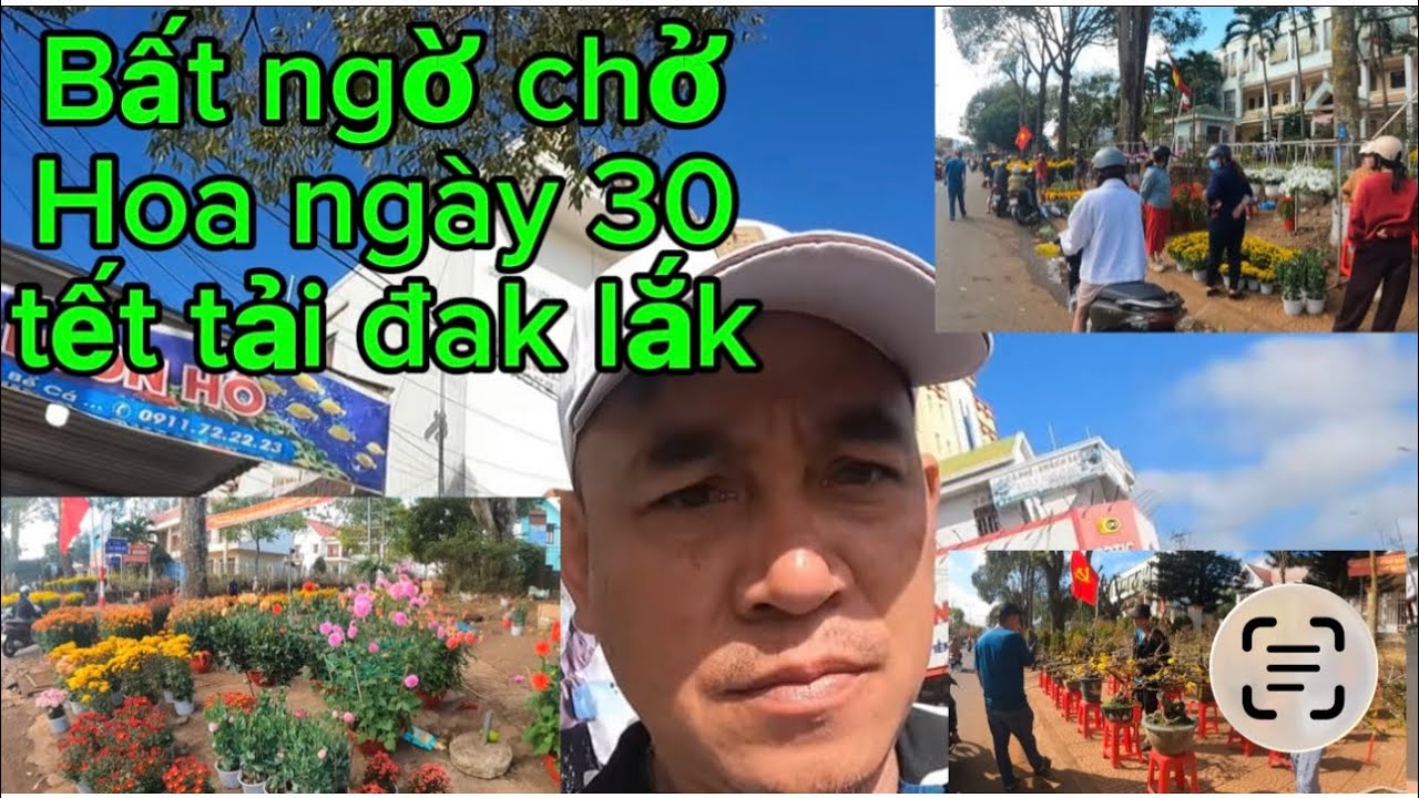 Bất Ngờ Chợ Hoa Ngày 30 Tết Ở Đắk Lắk 🌸 Đông Nghẹt Người Mua!