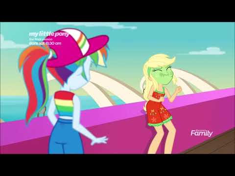 MLP: FiM Equestria Girls: AppleJack is Sea Sick (Clip) (Spring Breakdown)