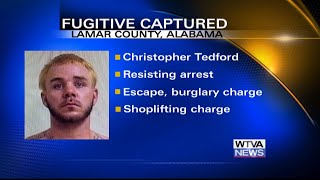 Lowndes County and Amory fugitive captured in Alabama