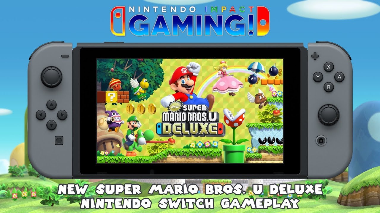 New Super Mario Bros. U Deluxe Nintendo Switch Lite Gameplay 