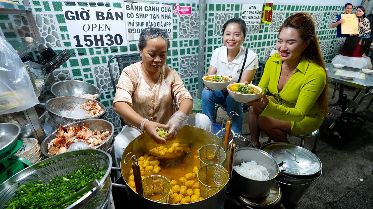 Gặp lại Cẩm Tiên TV ăn Bánh Canh Cua 500k siêu ngon ở Sài Gòn