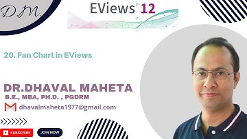 20. Fan Chart in EViews 12 || Dr. Dhaval Maheta