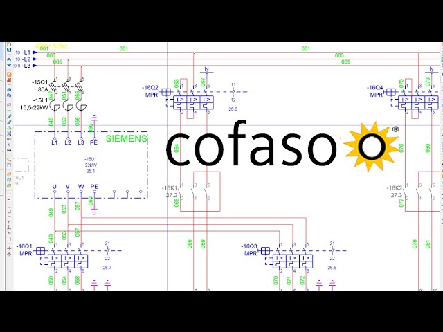 The best SOFTWARE for designs of ELECTRICAL SCHEMATICS (COFASO), electrical  panels, PLC, - YouTube