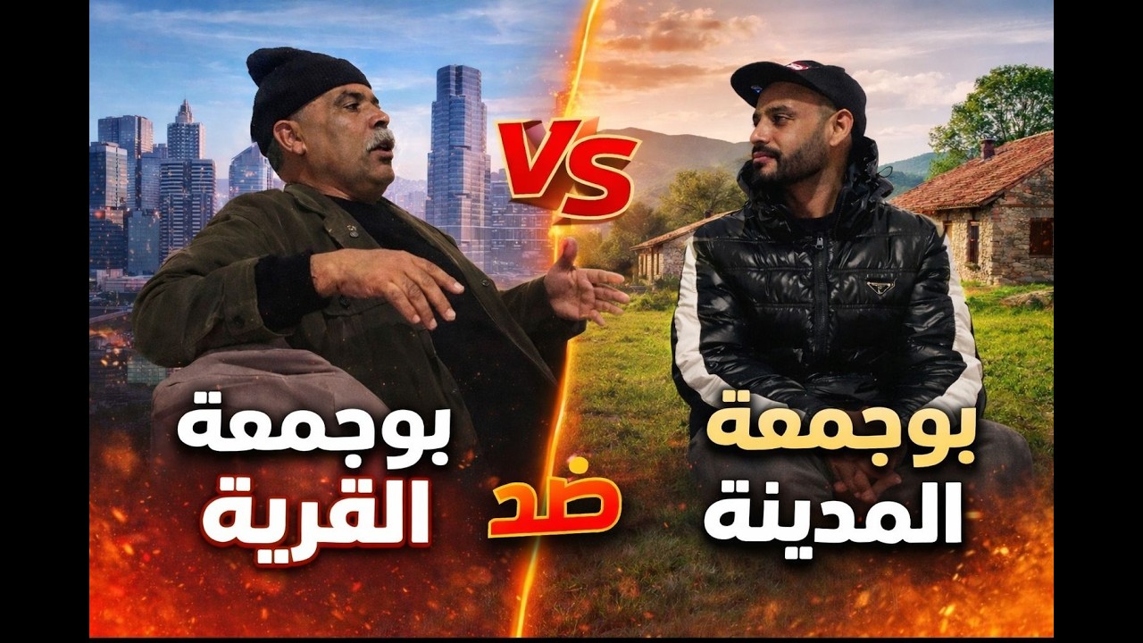 بوجمعة االمدينة vs بوجمعة العالم القروي 😂
