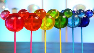 How to Make Cute & Delicious Rainbow Jello Mickey Mouse Gummy Pops | Fun & Easy DIY Desserts!