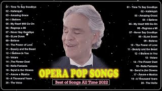 Opera Pop Songs🍀Andrea Bocelli, Céline Dion, Sarah Brightman🍀 The Very Best of Songs All Time