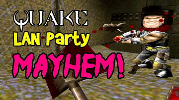 MAYHEM! Quake 1 Deathmatch, Multiplayer Gameplay on PC with Mods! (LAN Party Ep 4)