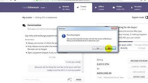 How to buy and sell on local eth part 2